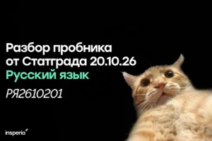 Разбор тренировочной работы Статград по русскому языку от 20.10.26 (РЯ2610201) Статград ЕГЭ русский 20.10.26